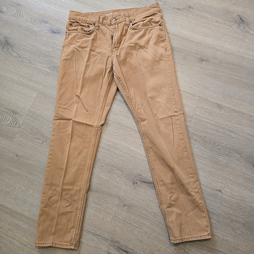 Old Navy Men's Slim Straight Jeans - Tan 32×30
